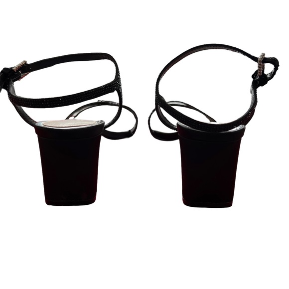 Jewel Badgley Mischka Omari I Sandal in Black Satin Size 10. Worn once - Picture 9 of 9